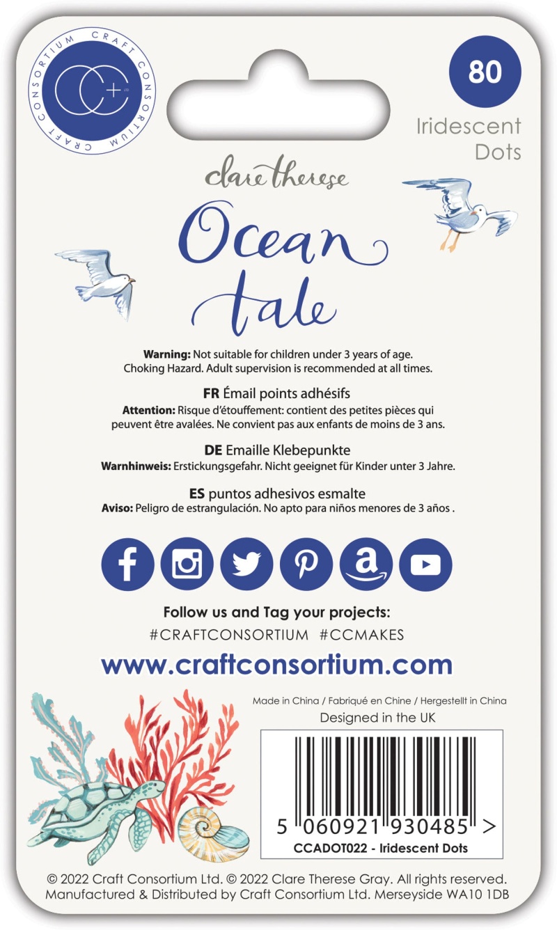 Craft Consortium Ocean Tale - Iridescent Dots