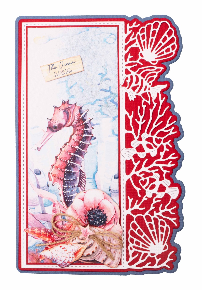 Sl Clear Stamp Seahorse Take Me To The Ocean 105X148x3mm 3 Pc Nr.218
