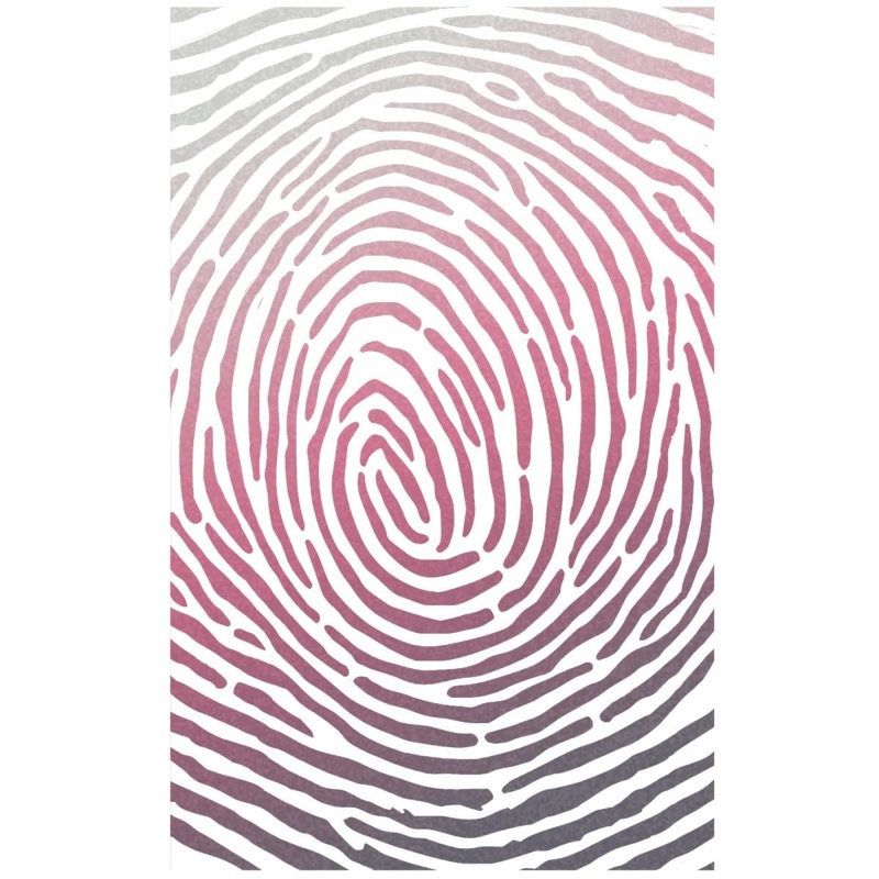 Ciao Bella Texture Stencil 5X8 Fingerprint