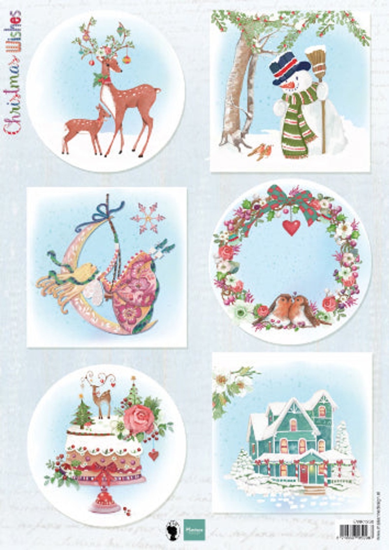 Christmas Wishes Deer A4 Cutting Sheet