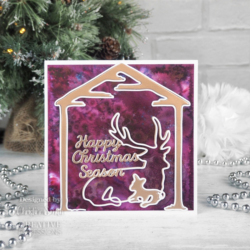 Creative Expressions One-Liner Collection Merry Happy Christmas Craft Die