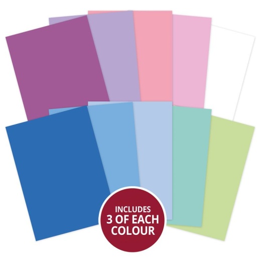 Hunkydory Crafts Adorable Scorable A4 Cardstock x 10 Sheets - Pink Shades