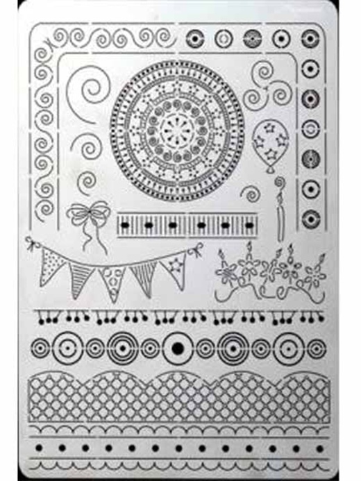 Multi Grid #26 Party by Pergamano - Embossing & Perforating Made Easy