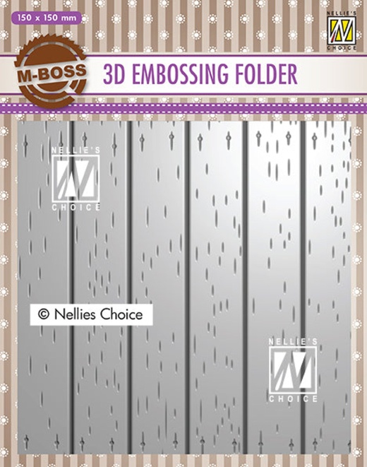 Nellie's Choice 3D Embossing Folders Brick Wall, Size: 6