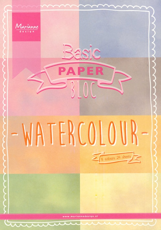 Marianne Design A5 Pretty Paper Bloc Watercolor