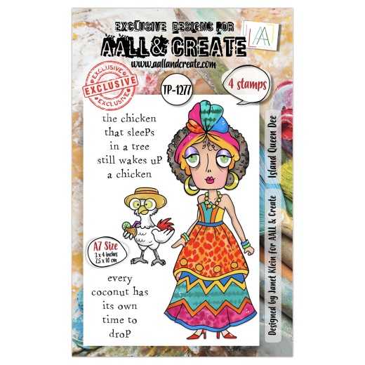 Aall And Create - A7 Stamp Set - Island Queen Dee