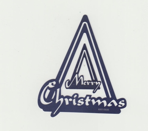 Text Stencil - Merry Christmas