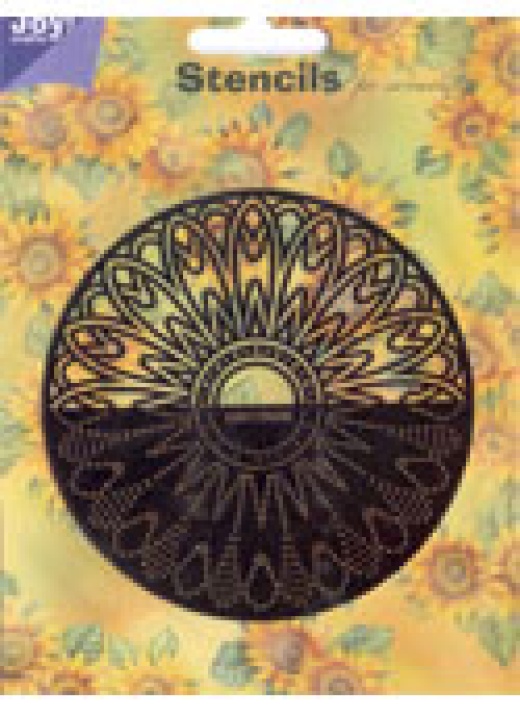 Joy! Stencil Sun Embroidery
