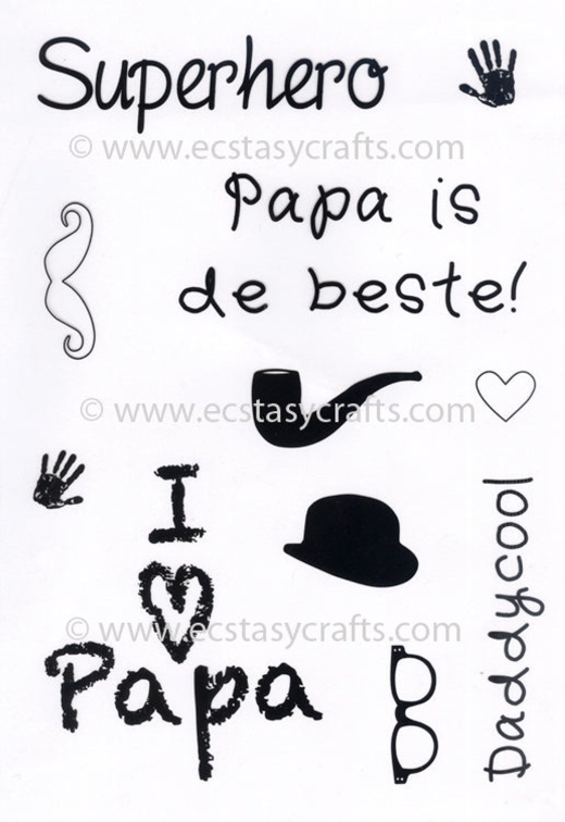Joy! Crafts Clearstamp Father's Day Text + Images