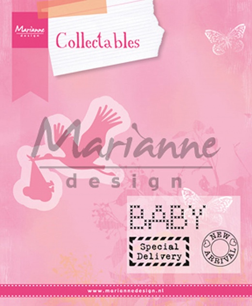 Marianne Design Collectables Die & Stamp Set - Stork