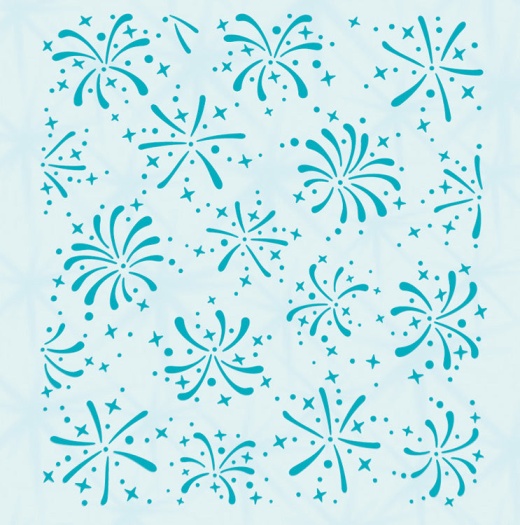 Leane Creatief - Embossing Folder Background Firework