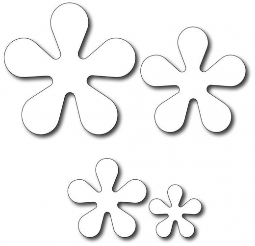 Frantic Stamper Precision Die - Retro Daises