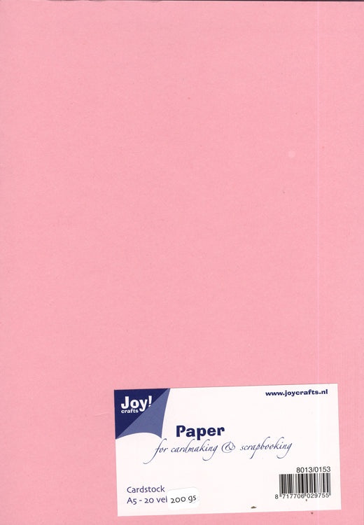 Joy! Crafts Card Stock A5 - Rose