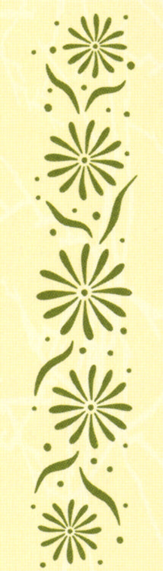 Border Embossing Folder Flowers 1" X 6"