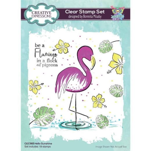Creative Expressions Bonnita Moaby Hello Sunshine 6 In X 8 In Clear Stamp Set