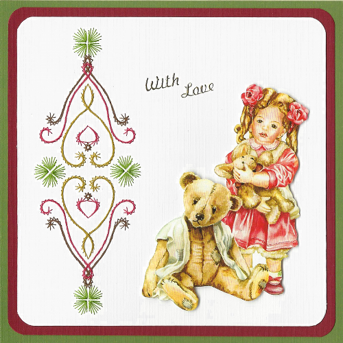 Kc Embroidery Pattern - Heart Border Design