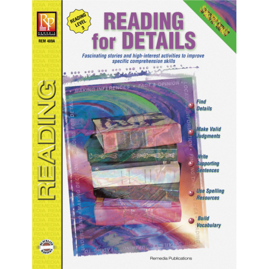 Specific Skills Series: Reading For Details (Reading Level 3)