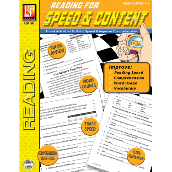 Reading For Speed & Content (Gr. 3-4)