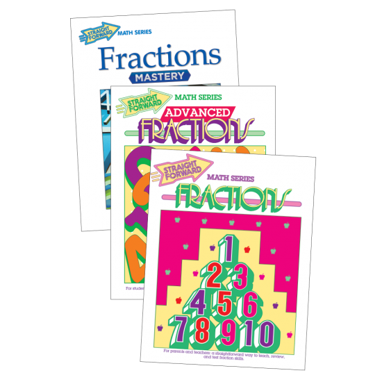 Fractions: Straight Forward Math (3-Book Set)