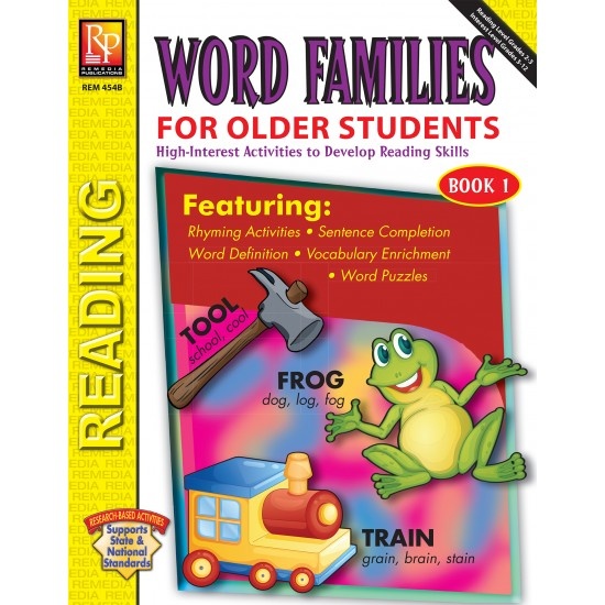 Word Families For Older Students (Book 1)