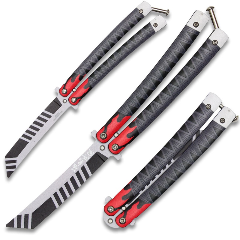 Tanjiro V2 Butterfly Trainer Demon Slayer Black And Red