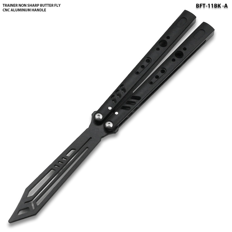 Black Cnc Non-Sharp Professional Smooth Handle Trainer Tool - Butterfly