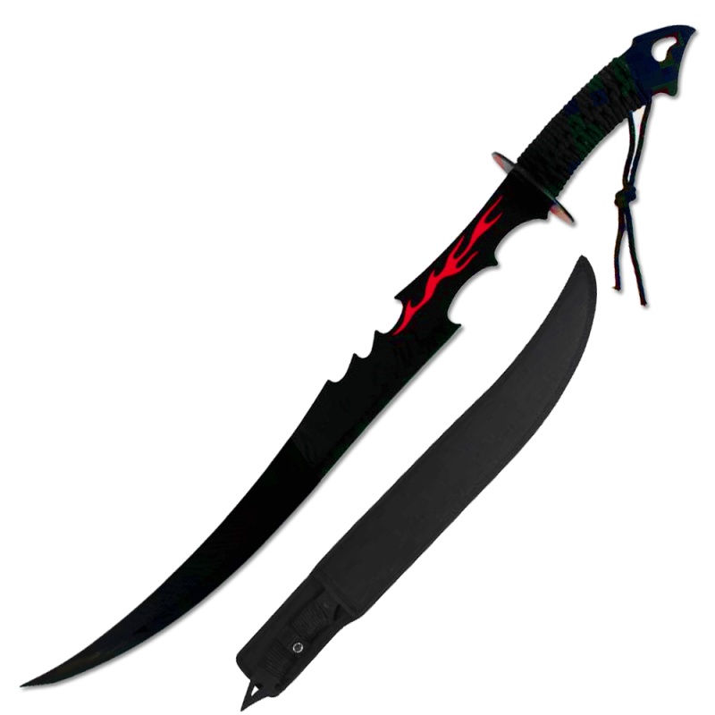 Series Red Flame Samurai Fantasy Sword