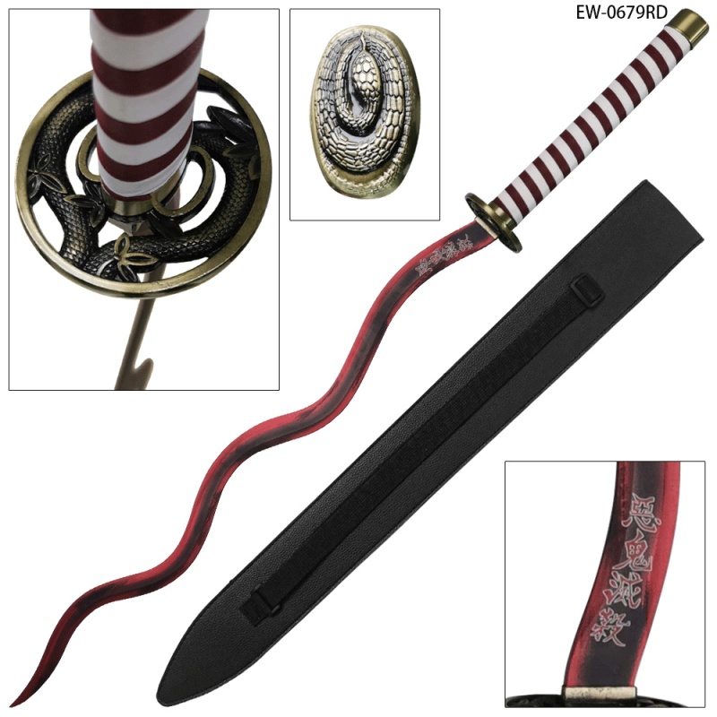 Demon Slayer Obanai Iguro Sword Red