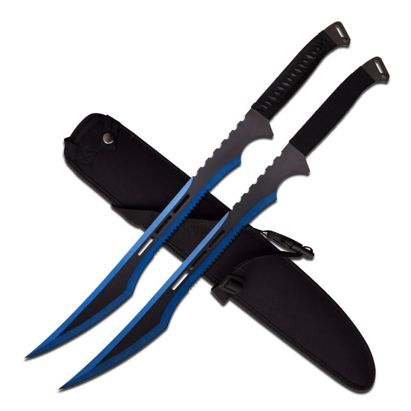 Blue And Black Fantasy Sword 27" Overall