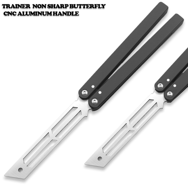Cnc Squid Triton Model Non-Sharp Professional Trainer - Butterfly Black Handle