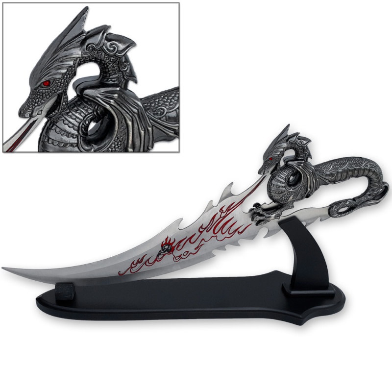 Skyrim Dagger Of Alduin Flying Dragon The Ceremonial Dragonborn Blade Scrolls