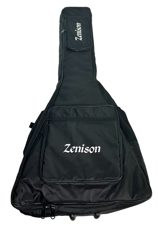 Zenison Padded Gig Bag for Flying V Electric Guitars with Shoulder Straps 45" Black