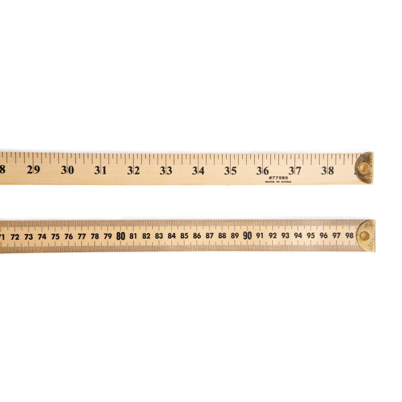 Wooden Meter Stick, 39.5 Long, Natural - Office Express Office Products
