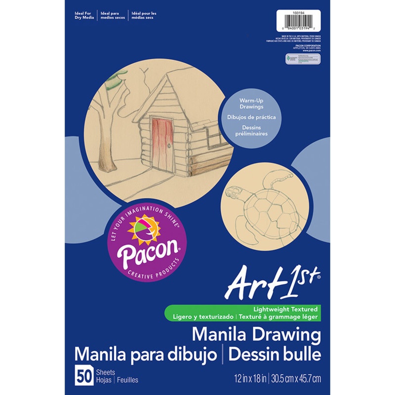 Cream Manila Drawing Paper 12 X 18 50Shts