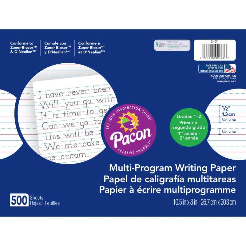 Multi-Program Handwriting Paper Gr1 10 1/2 X 8 1/2 500 Sheets