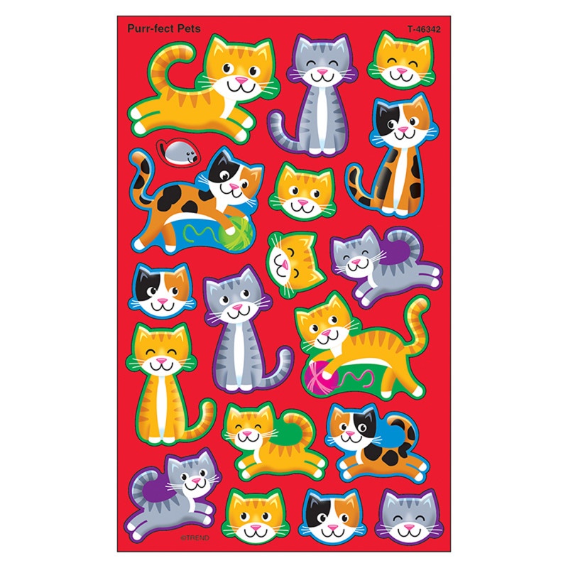 Purrfect Pet Supershape Stickers Lg