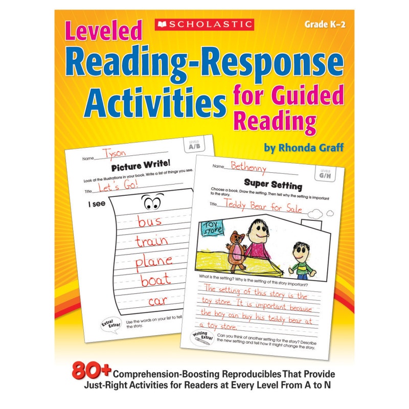 Leveled Reading Response Activities For Guided Reading