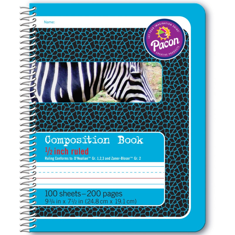Composition Book 1/2In Ruled Spiral Bound