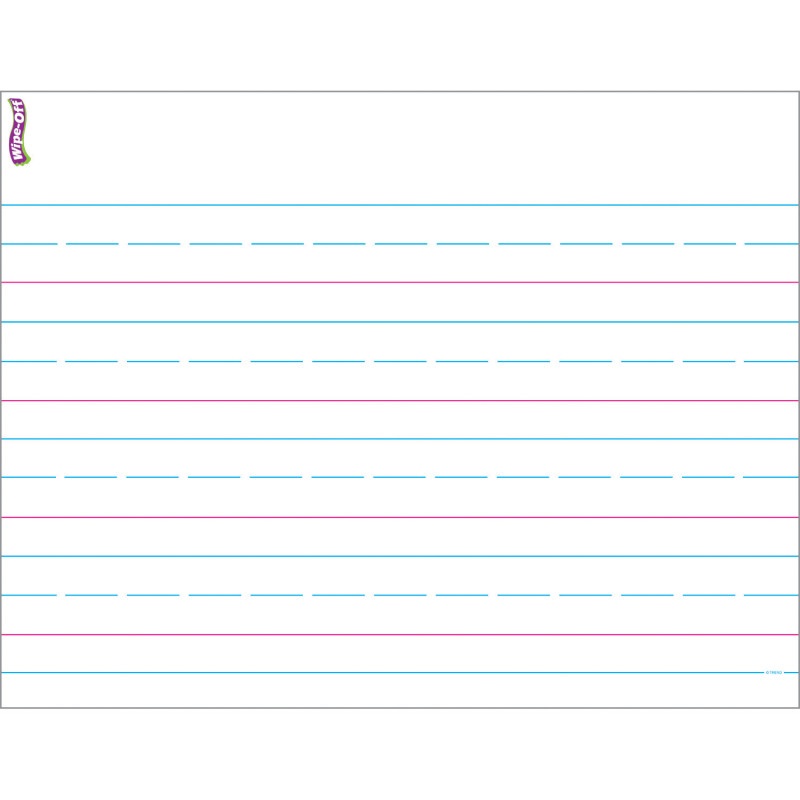 Handwriting Paper Wipe Off Chart 17X22