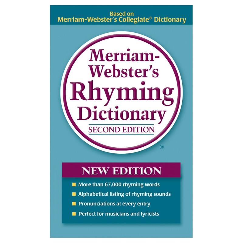 Merriam Webster Rhyming Dictionary Paperback