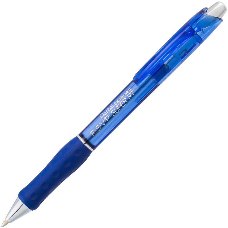 Rsvp Super Rt Ballpoint Pen Blue Retractable
