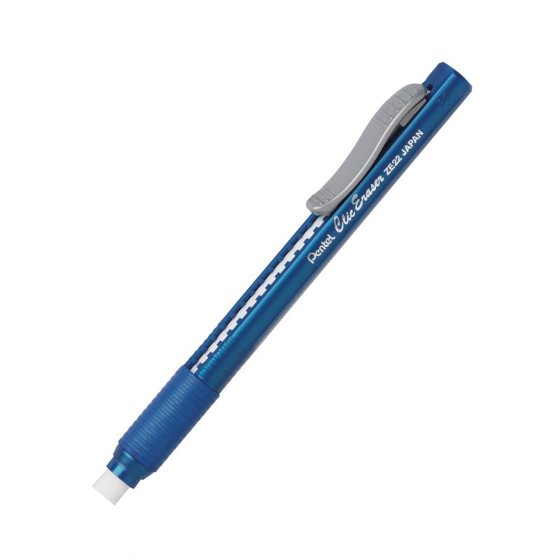 Pentel Clic Erasers Grip Blue Barrel