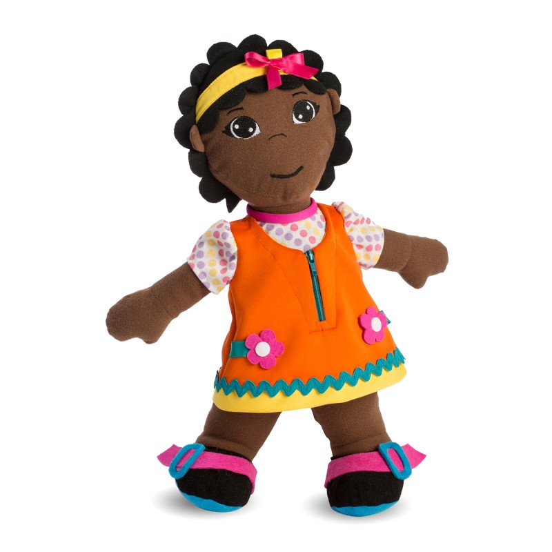 Fastening Dolls African Girl Multicultural