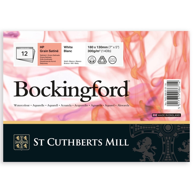 Bockingford 300gsm Glued Pad 7" X 5" (180 X 130mm) Rough