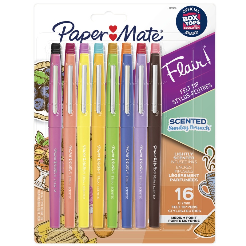 16Ct Papermate Scented Flair Pens Sunday Brunch