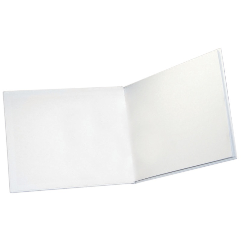 White Hardcover Blank Book 8.5 X 11