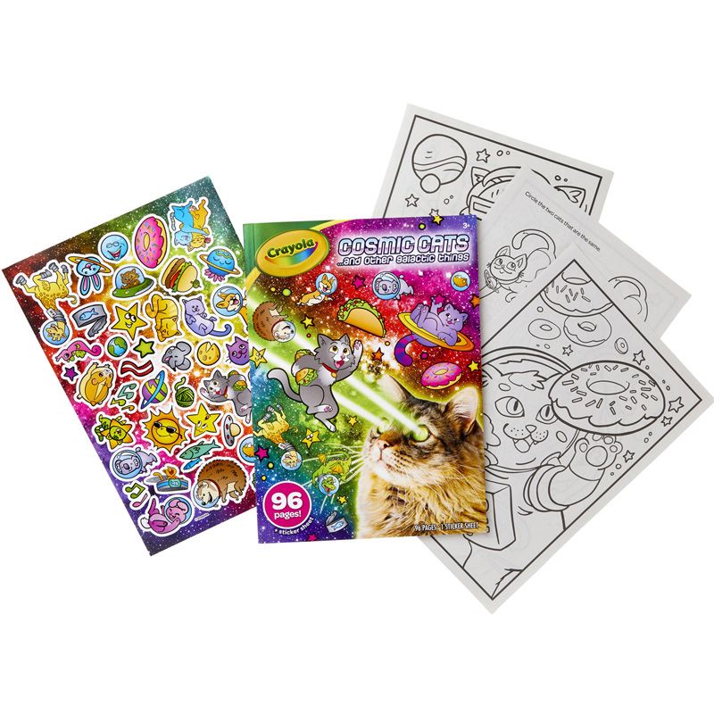 Cosmic Cats 96 Pg Coloring Book