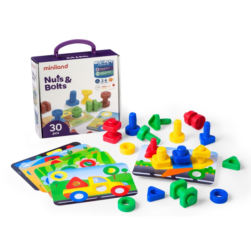Nuts Bolts School Activity 24 Pc St