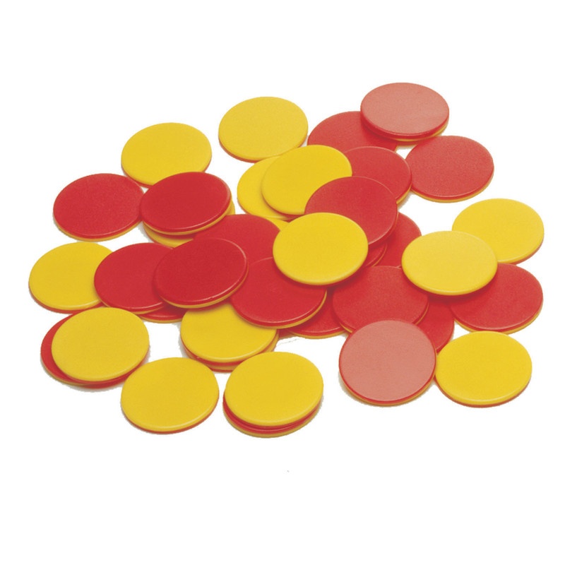Two Color Plastic Counters 200/St
