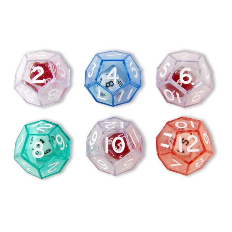 12-Sided Dice Set Of 6